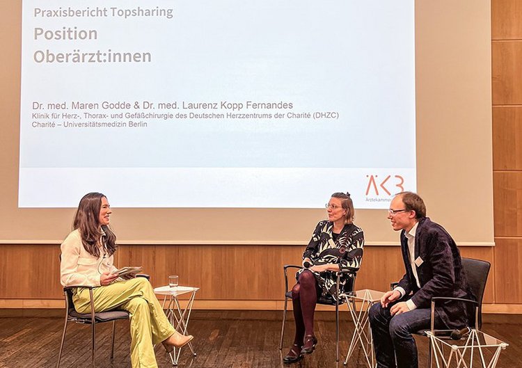 Diskussionsrunde zum Thema Topsharing in der Ärztekammer Berlin