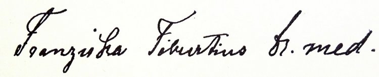 Autograph von Franziska Tiburtius 