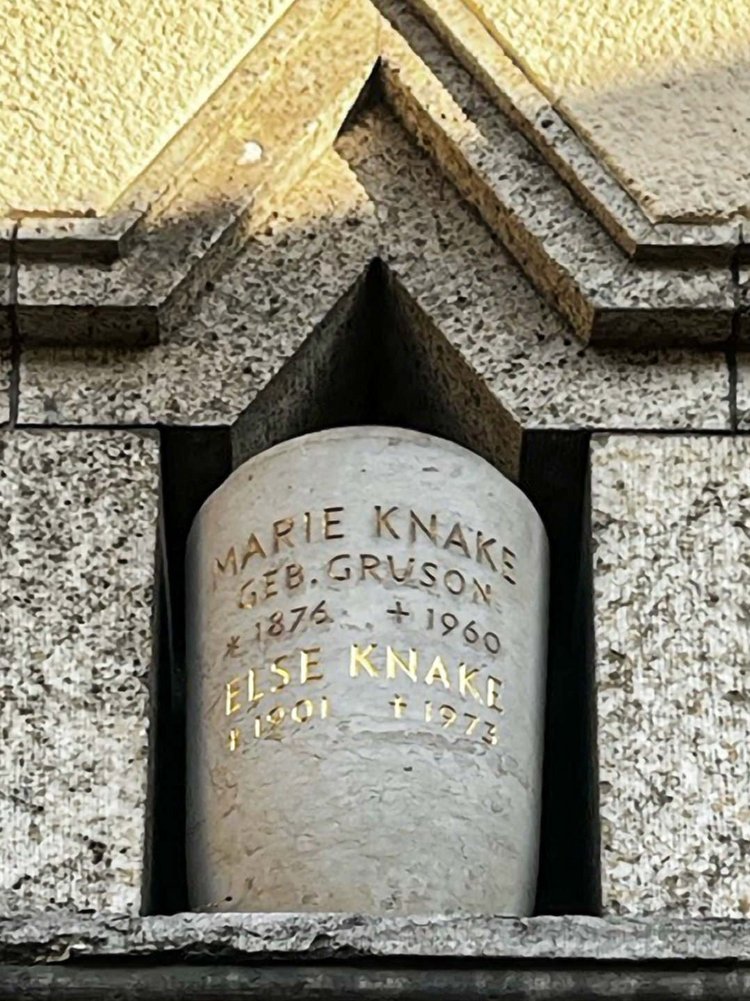 Grab von Else Knake auf dem Friedhof Berlin-Wilmersdorf