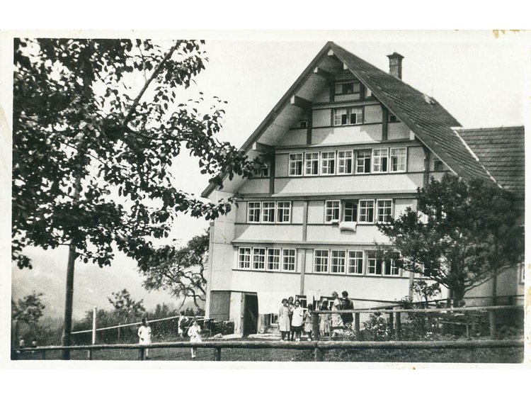 Postkarte Kinderheim "Morgenlicht" in Trogen, Schweiz