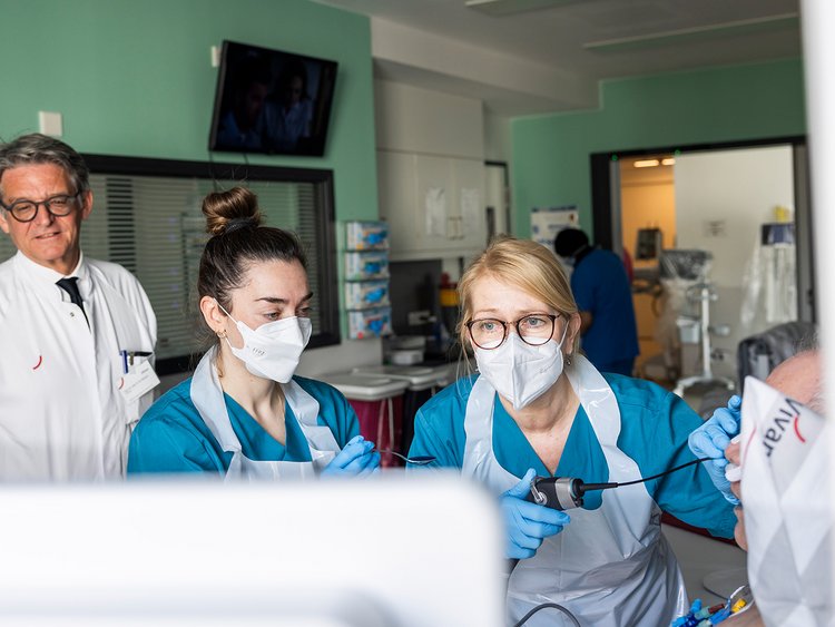 Fiberendoskopischen Schluckuntersuchung (FEES)