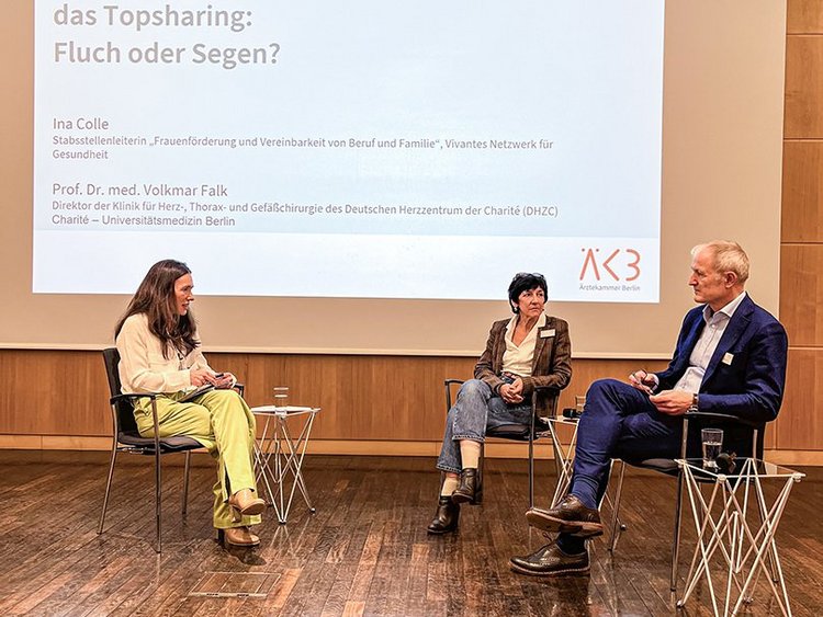 Diskussionsrunde zum Thema Topsharing in der Ärztekammer Berlin