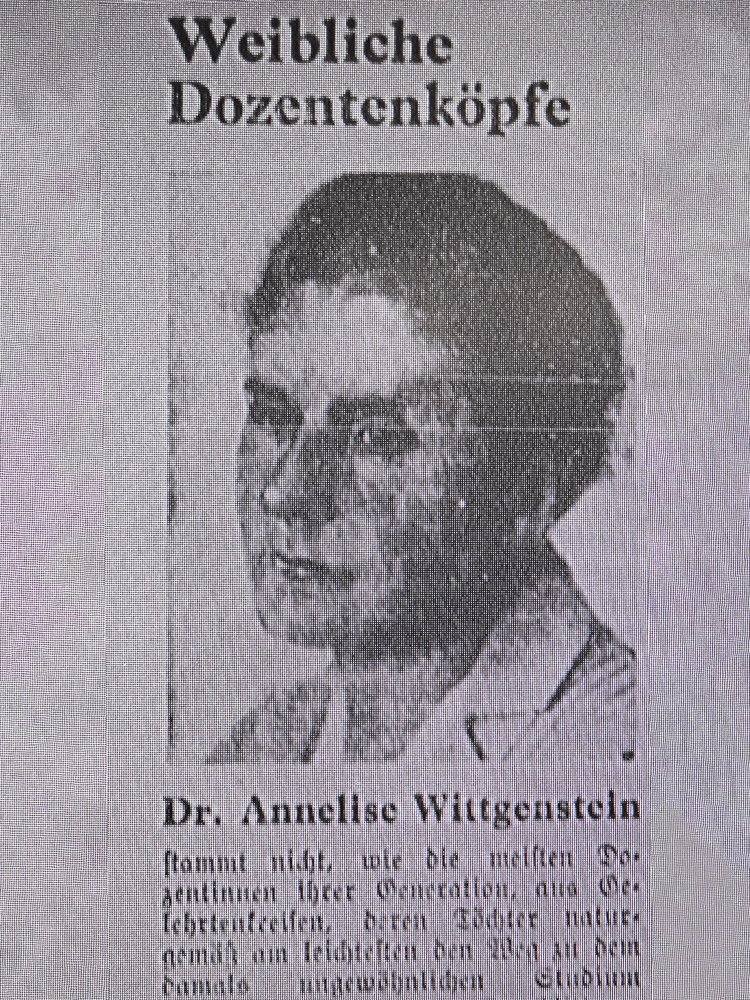 „Weibliche Dozentenköpfe“ – Zeitungsausschnitt aus „Tempo“ 1930